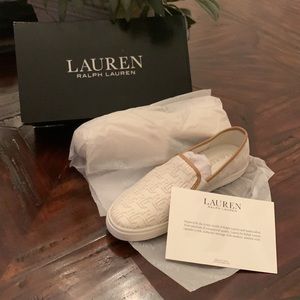 Ralph Lauren Jinny Monogram Jacquard Sneaker